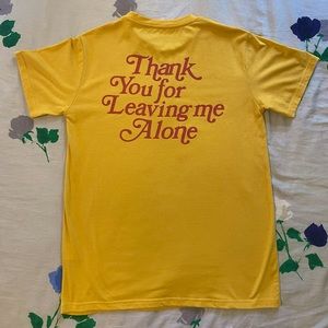 Large Sheshow Thank You for Leaving Me Alone Tee NWOT